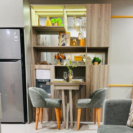 Lemari Penyimpanan / Kabinet Dispenser + Cermin