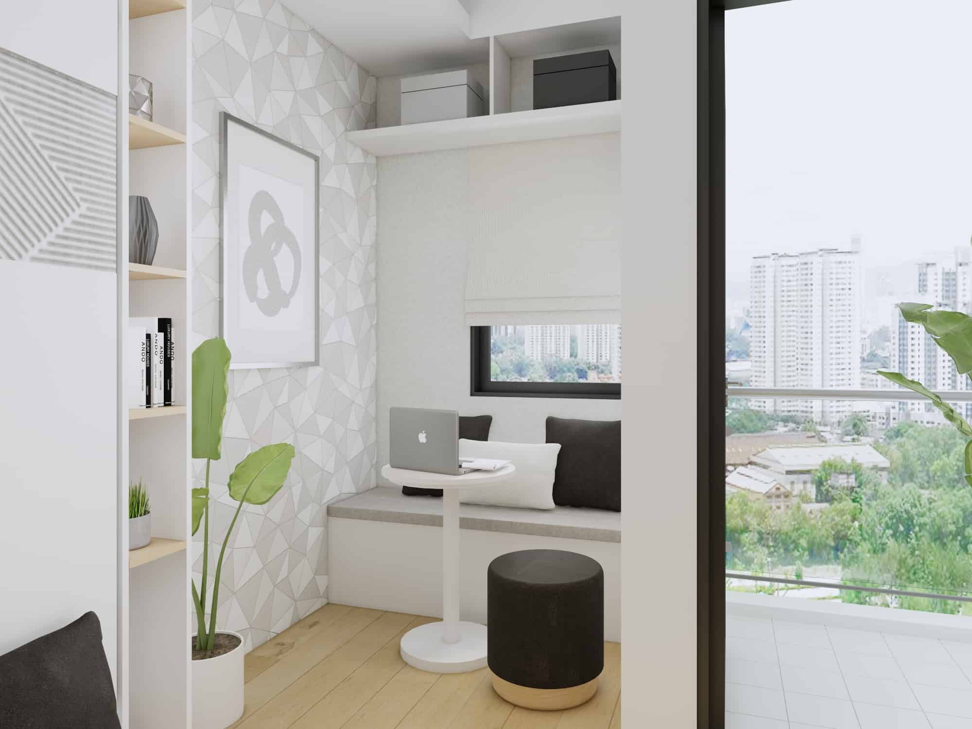 Vittorio Grey Window Seating