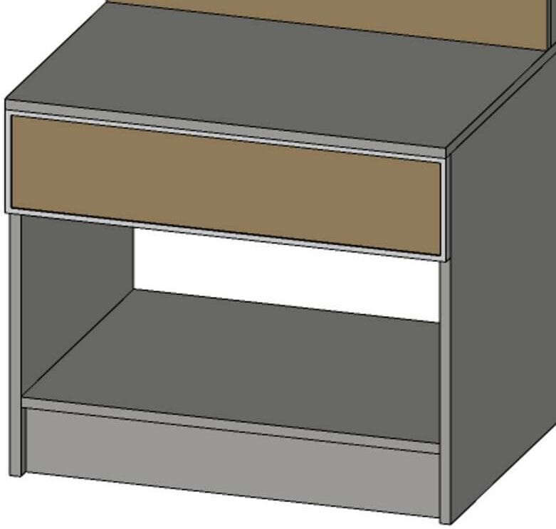 Meja samping/nakas - Melrose + Cermin