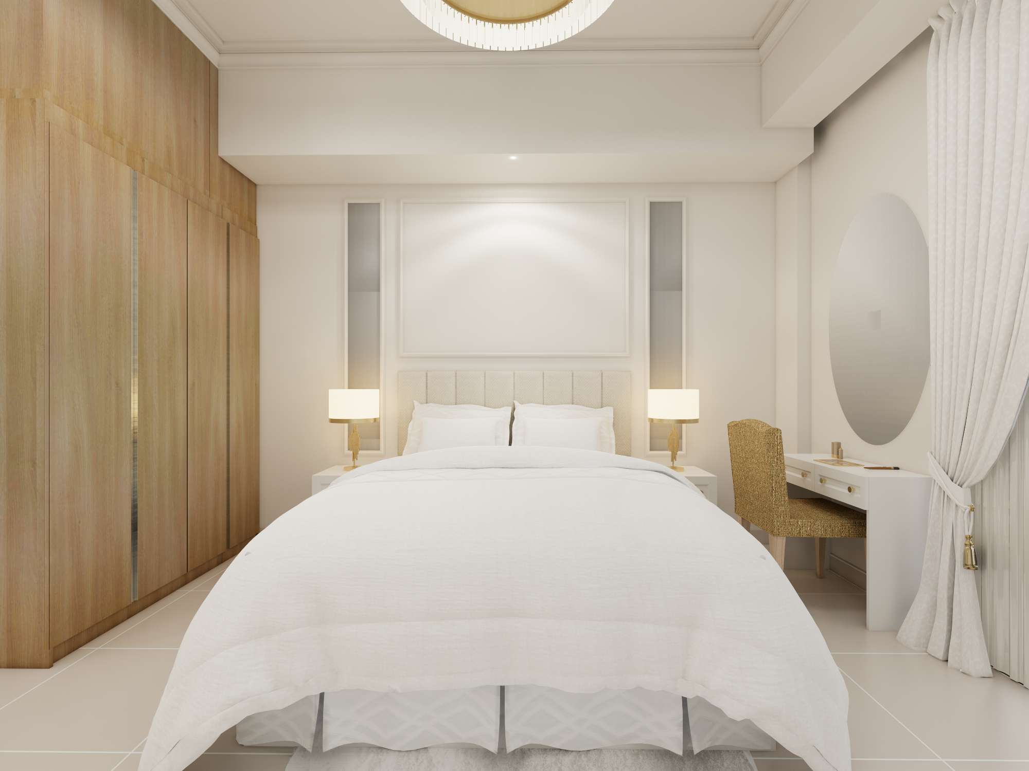 front bed dressing