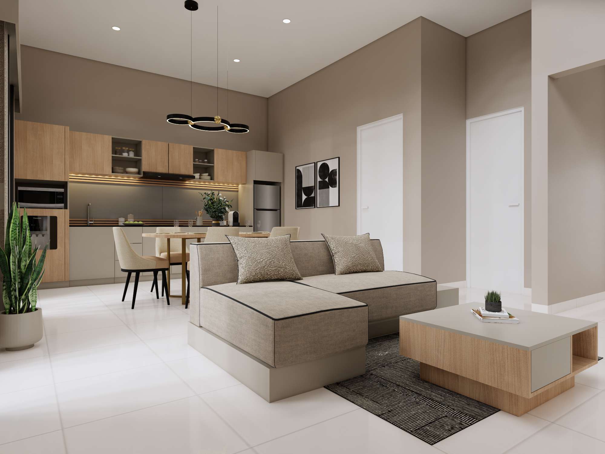 Dining Living kitchen