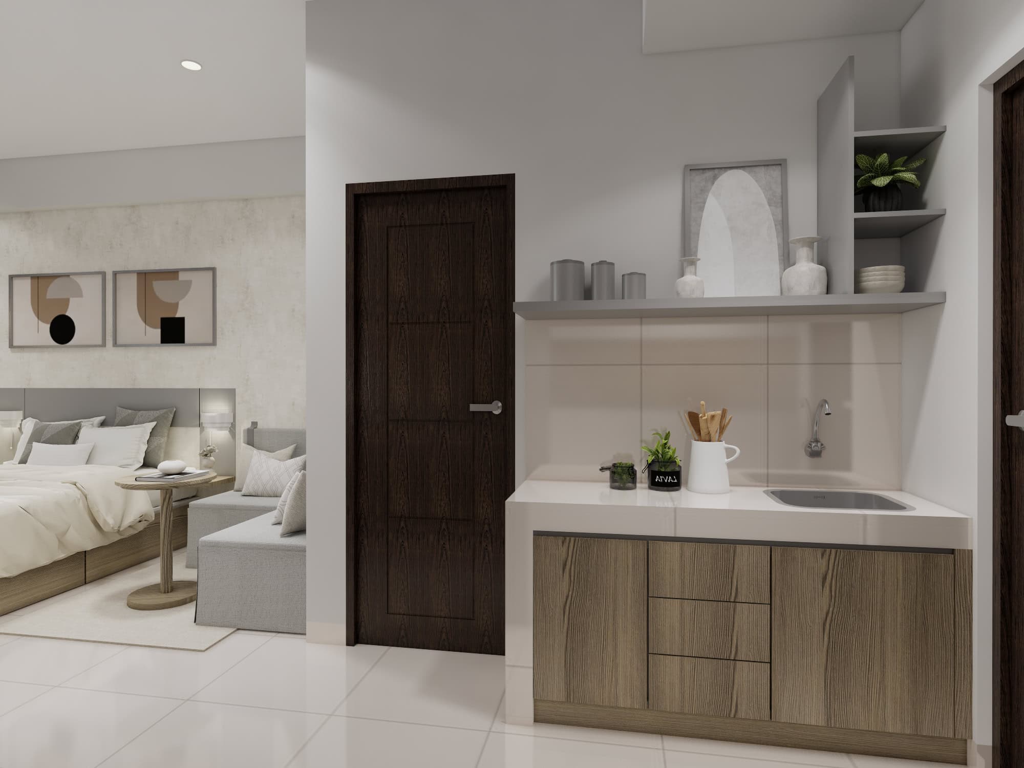 Suncity Residence - studio - KITCHEN