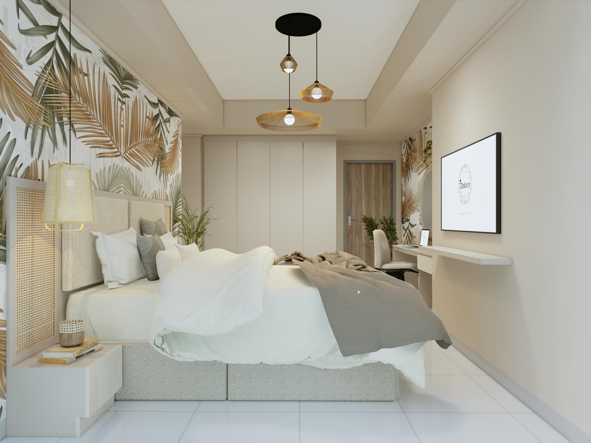 Menara Jakarta - 2BR - MBR bed side