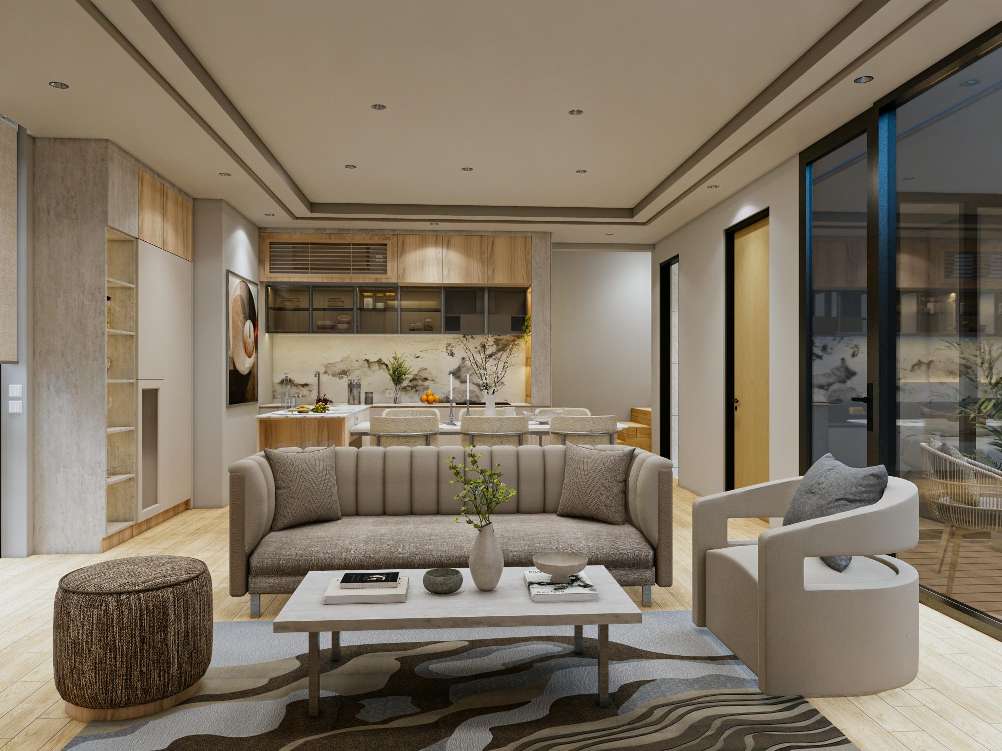 Amega Westparc - 3BR - Pool Series - LIVING 2