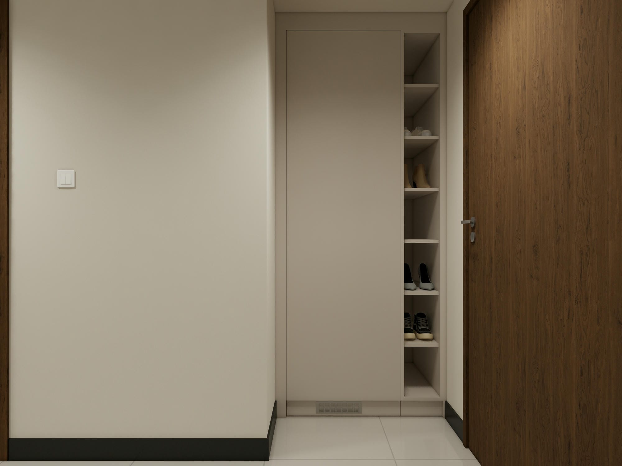 Branz Mega Kuningan - Studio - Desain 1 - SHOE RACK