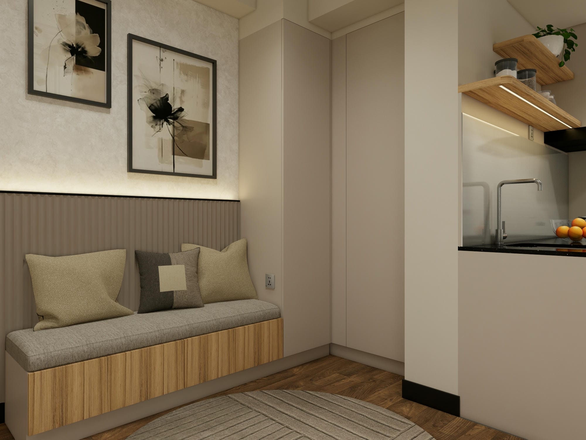 Branz Mega Kuningan - Studio - Desain 1 - WARDROBE