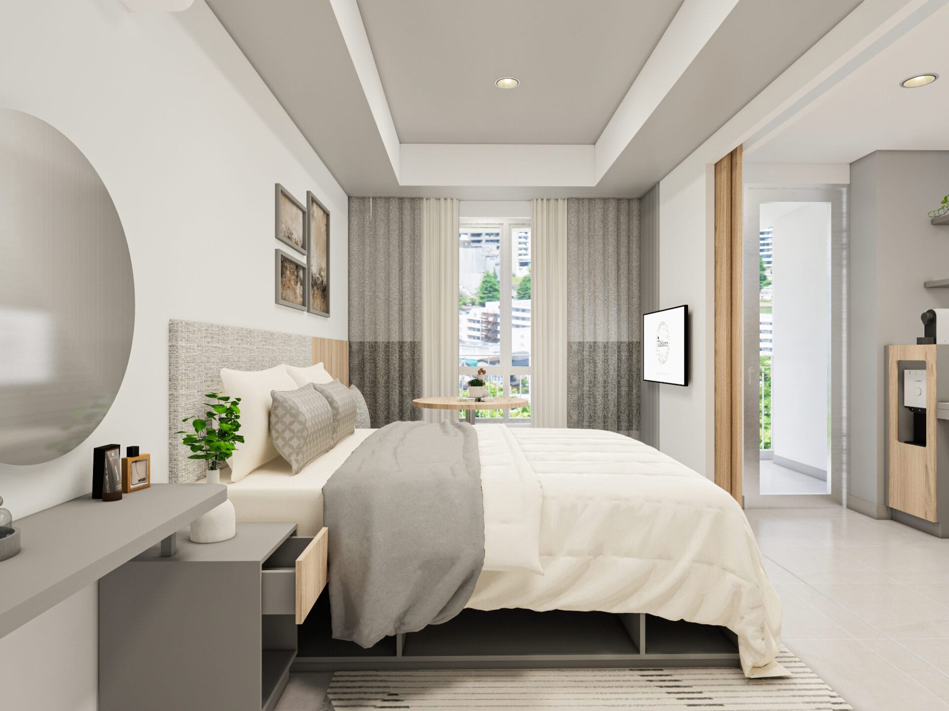 Antasari Place - 1BR - Desain 1 - BED SIDE OPEN