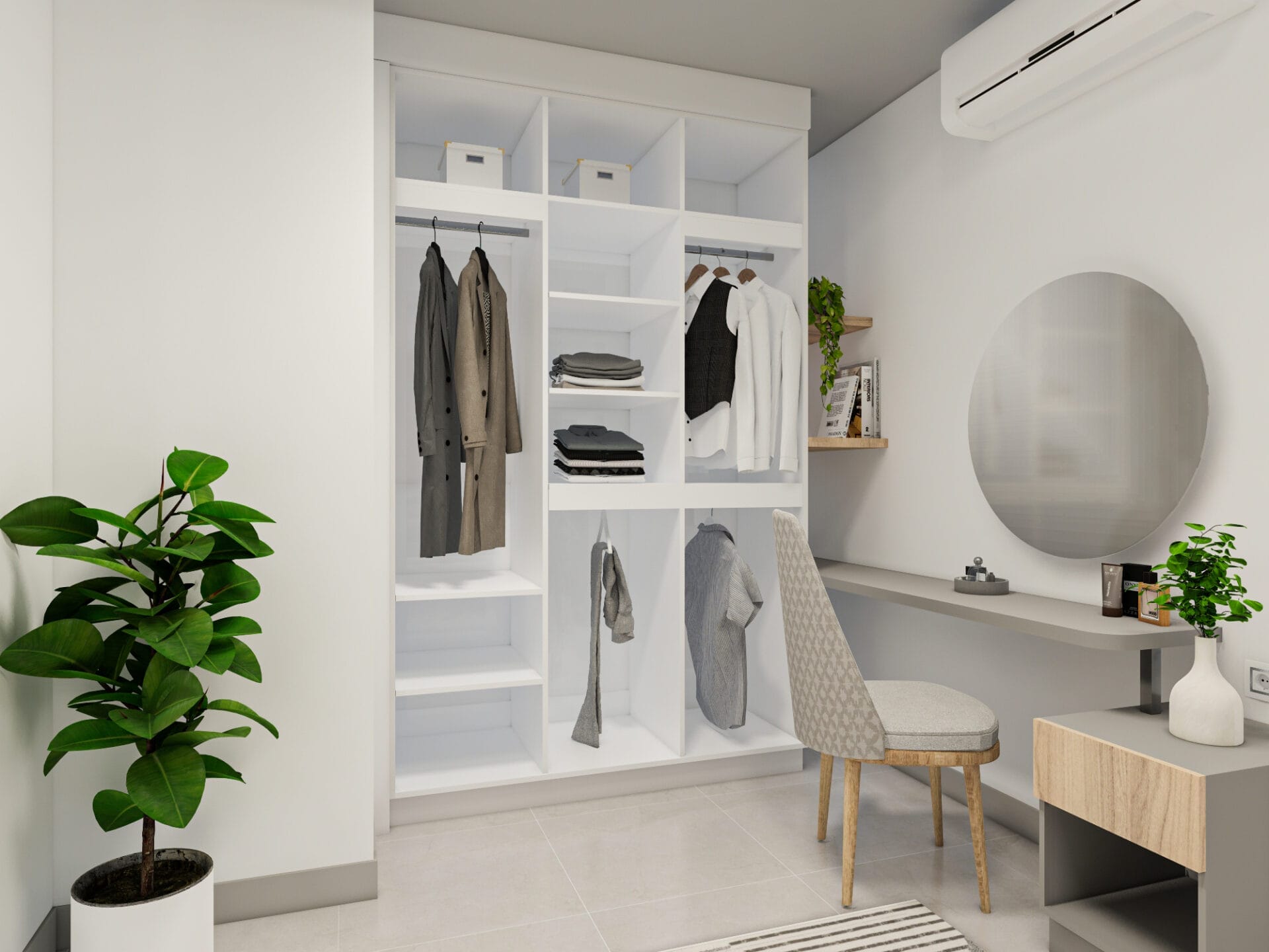 Antasari Place - 1BR - Desain 1 - WARDROBE OPEN