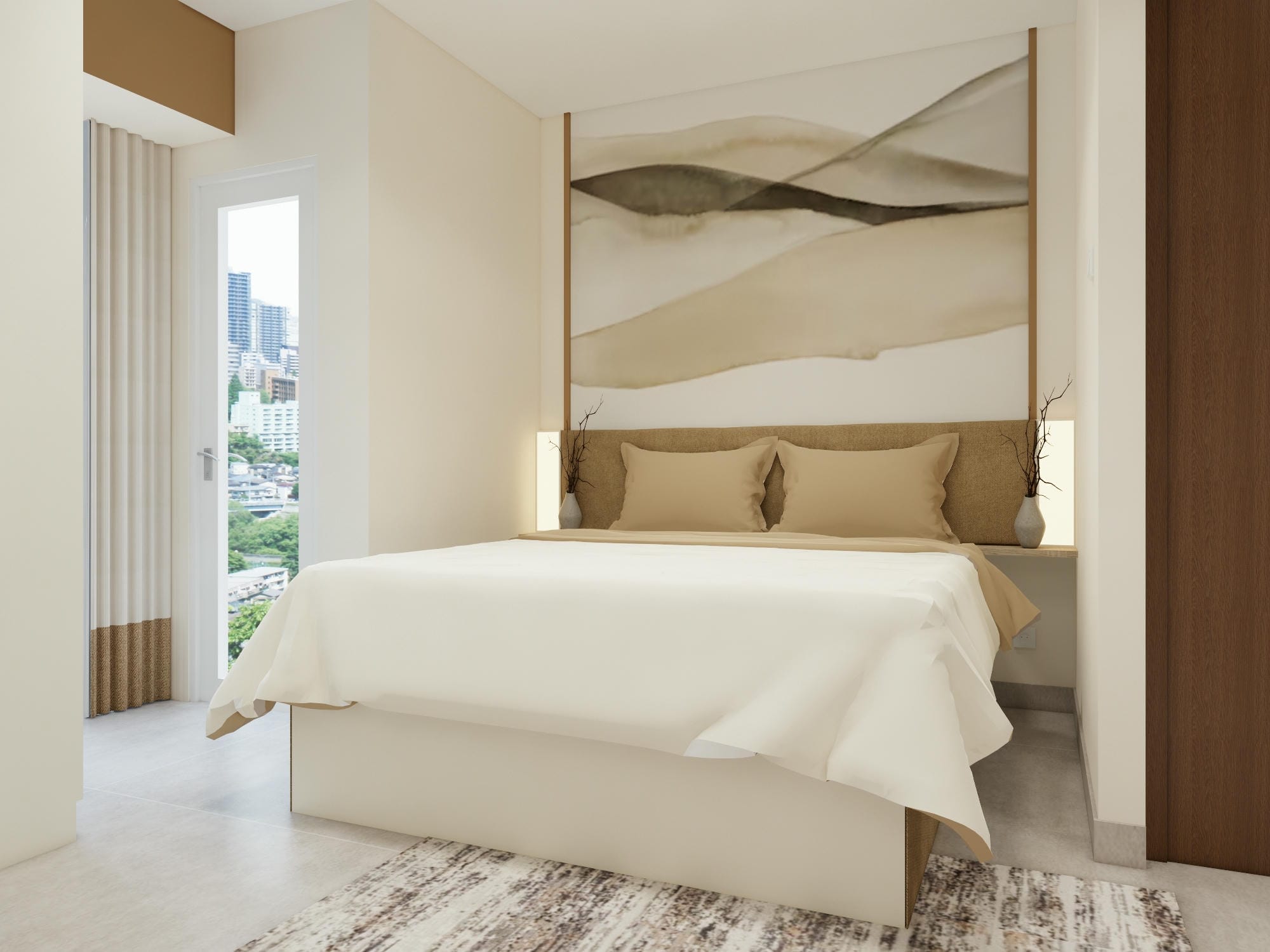 Grand Kamala Lagoon - Studio - Desain 1 - BED