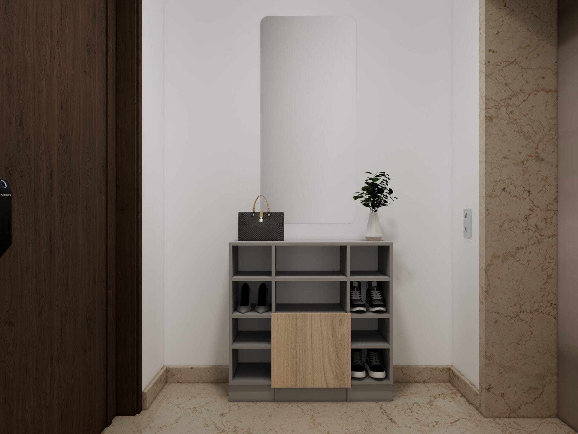 Wang Residence - 2BR - Desain 1 - foyer