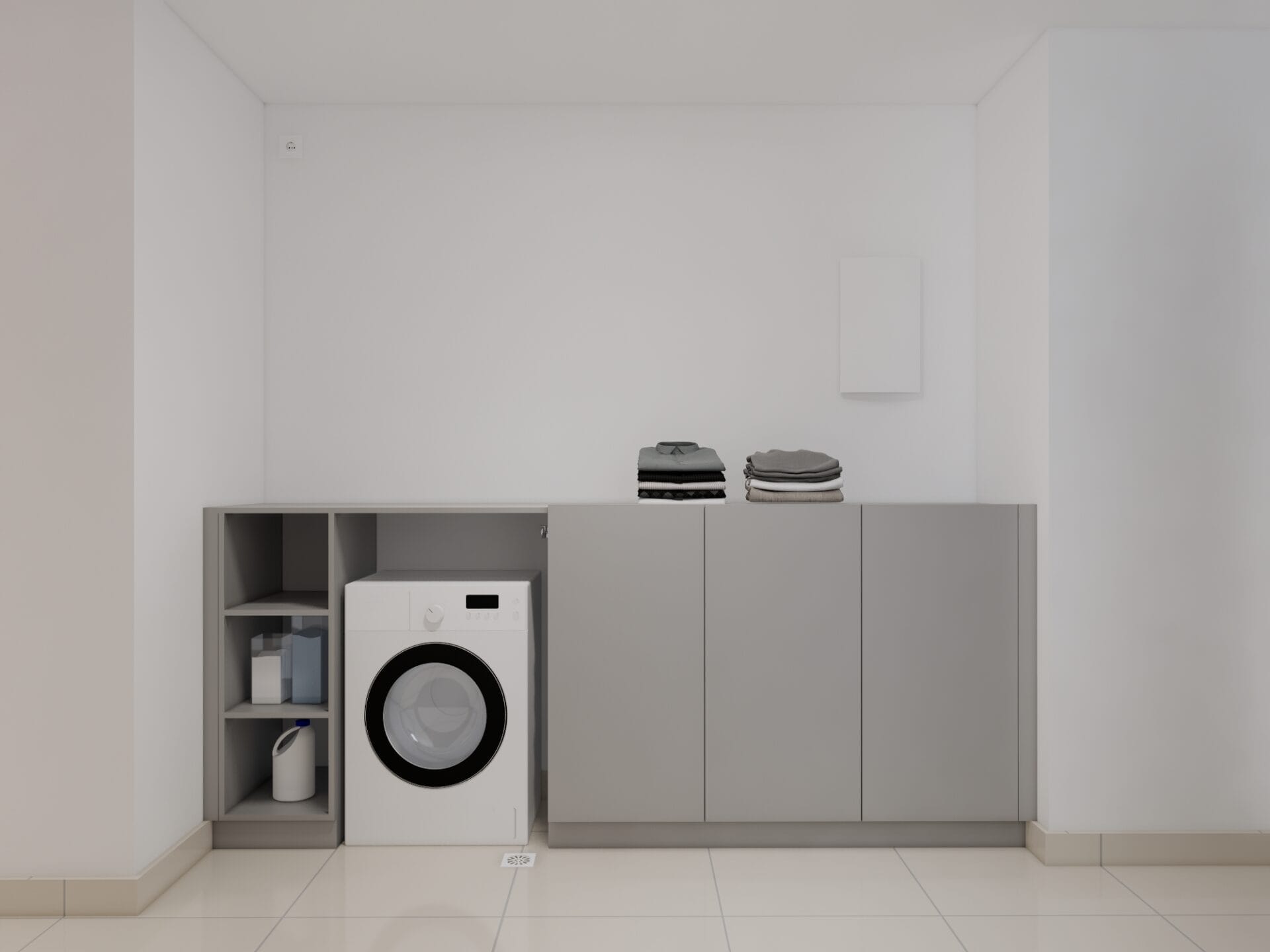 Wang Residence - 2BR - Desain 1 - laundry