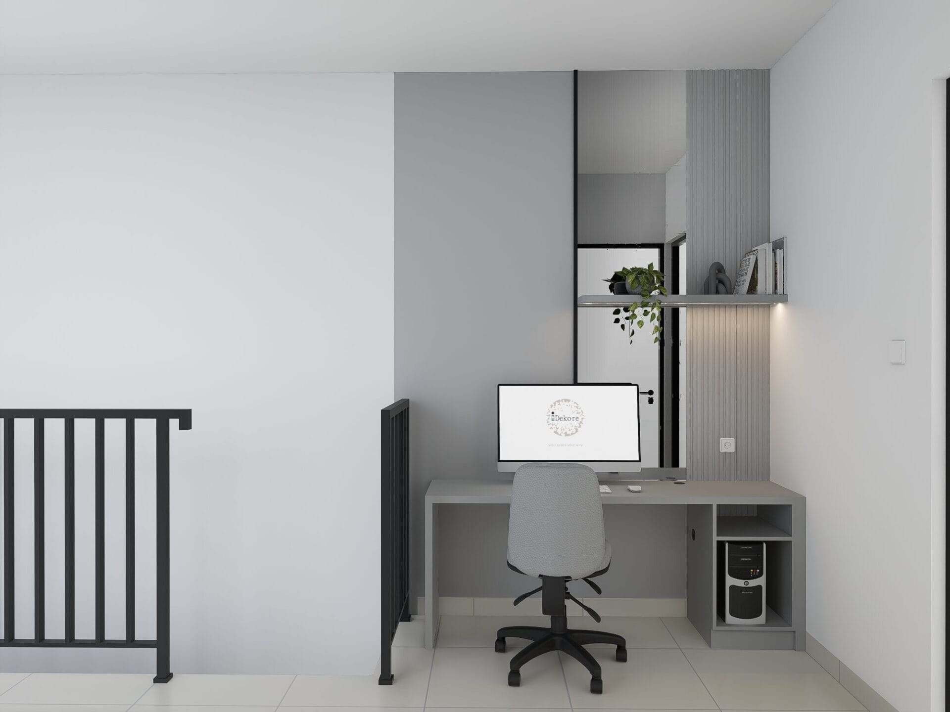 Eastern Spring - 4BR - Tipe Attic - Desain 1 - workdesk