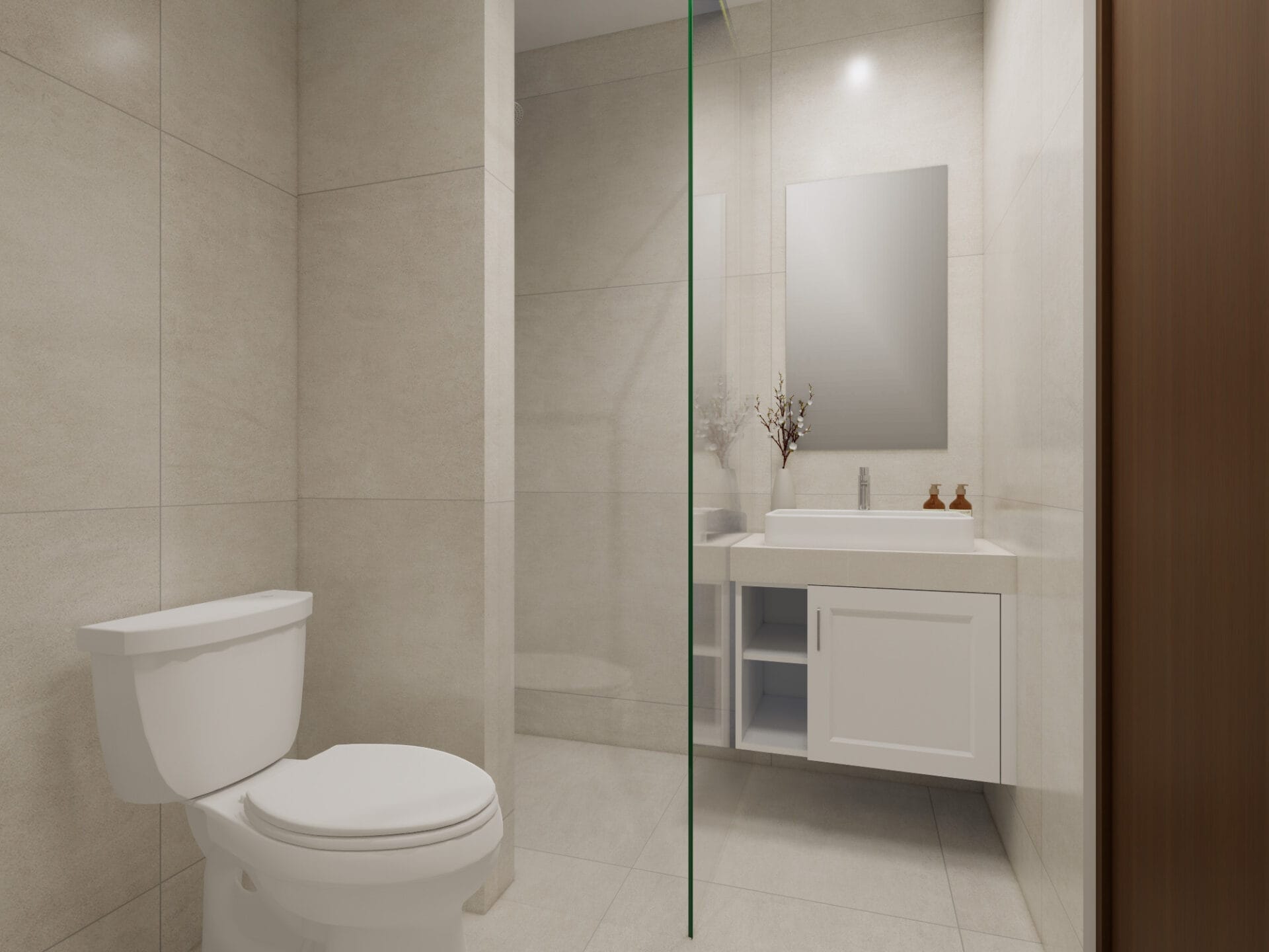 The Rosebay - 2BR - Desain 5 - E201 - BATH LIVING