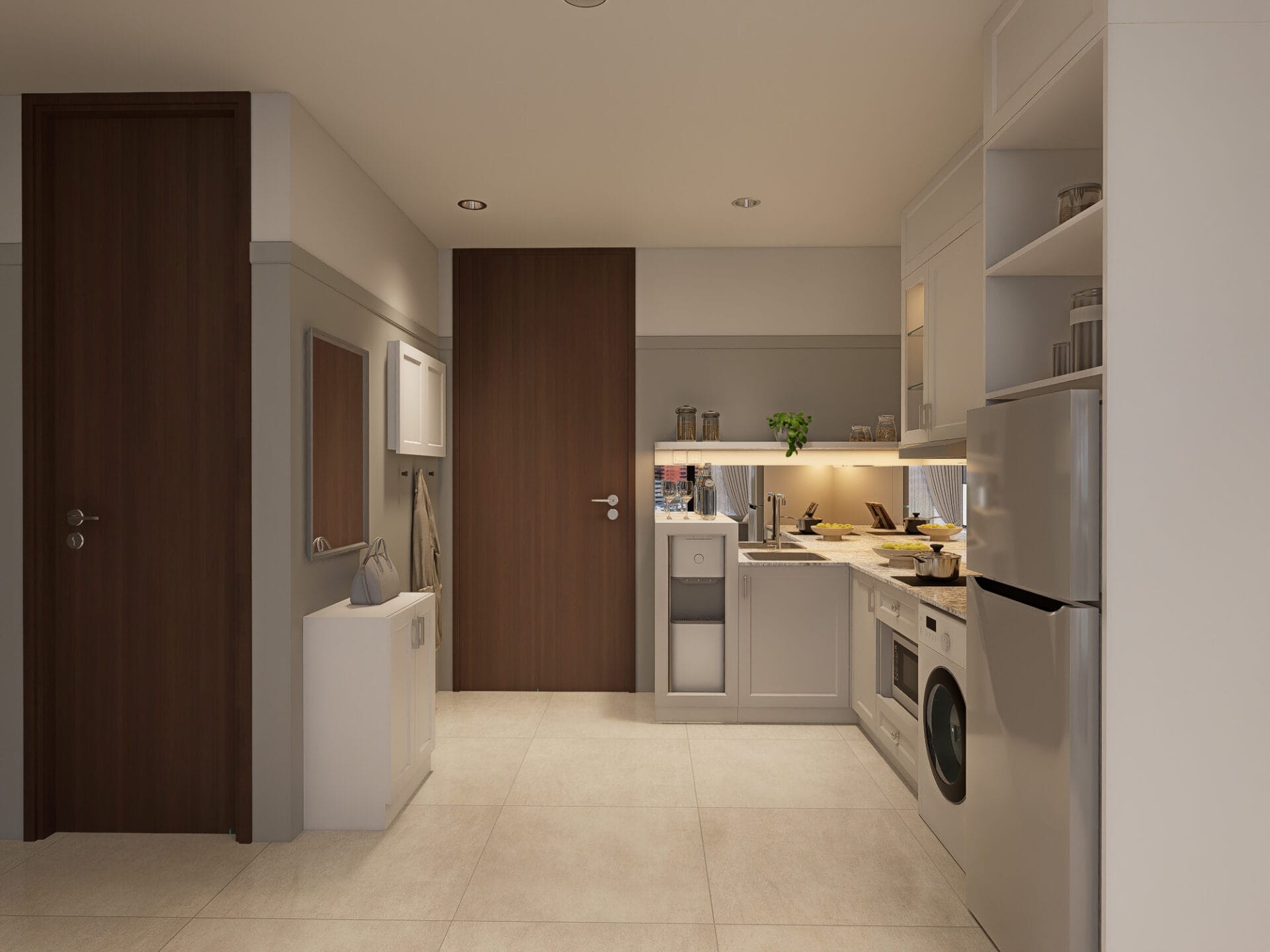 The Rosebay - 2BR - Desain 5 - E201 - KITCHEN