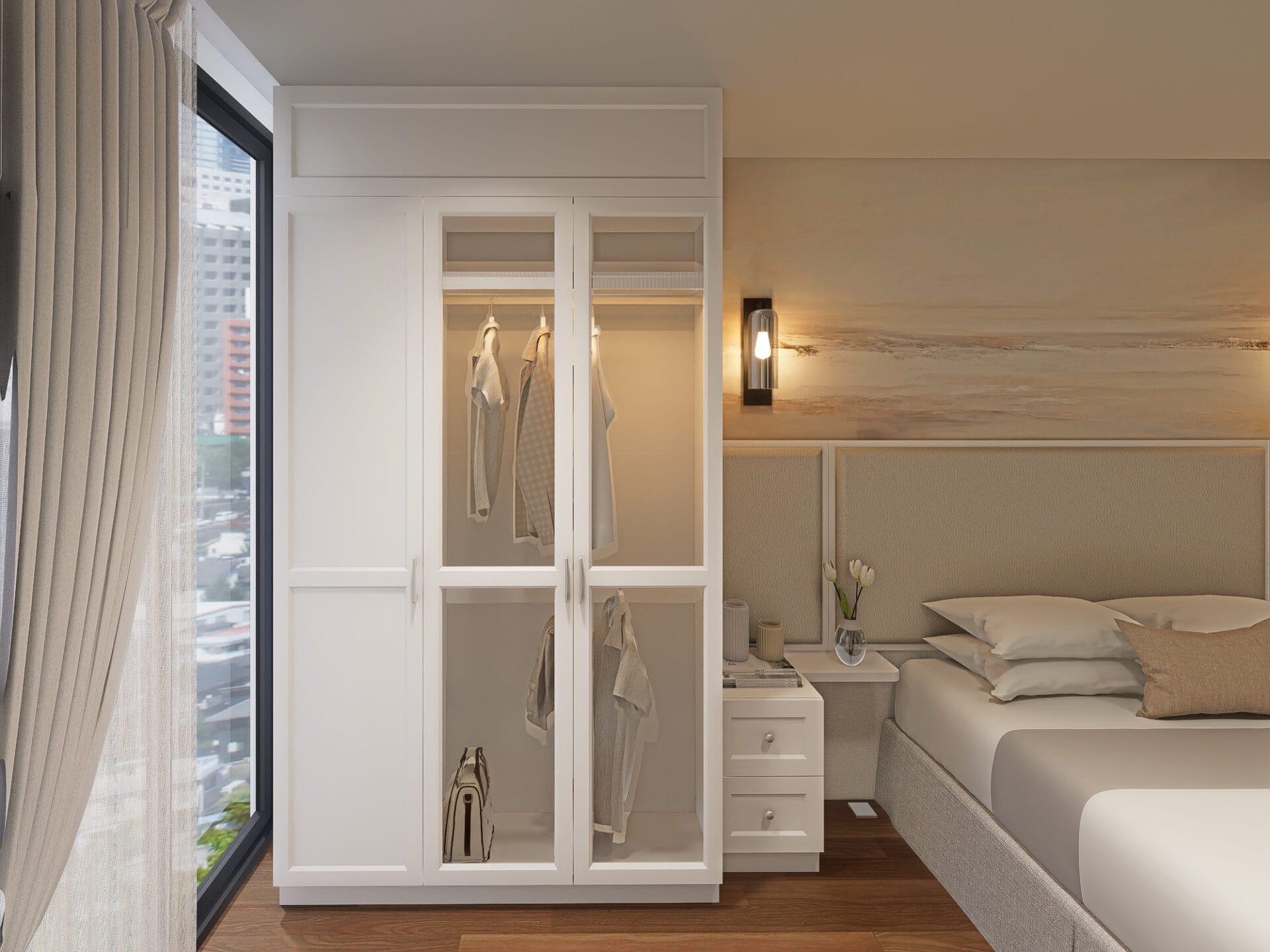 The Rosebay - 2BR - Desain 5 - E201 - MBR WARDROBE