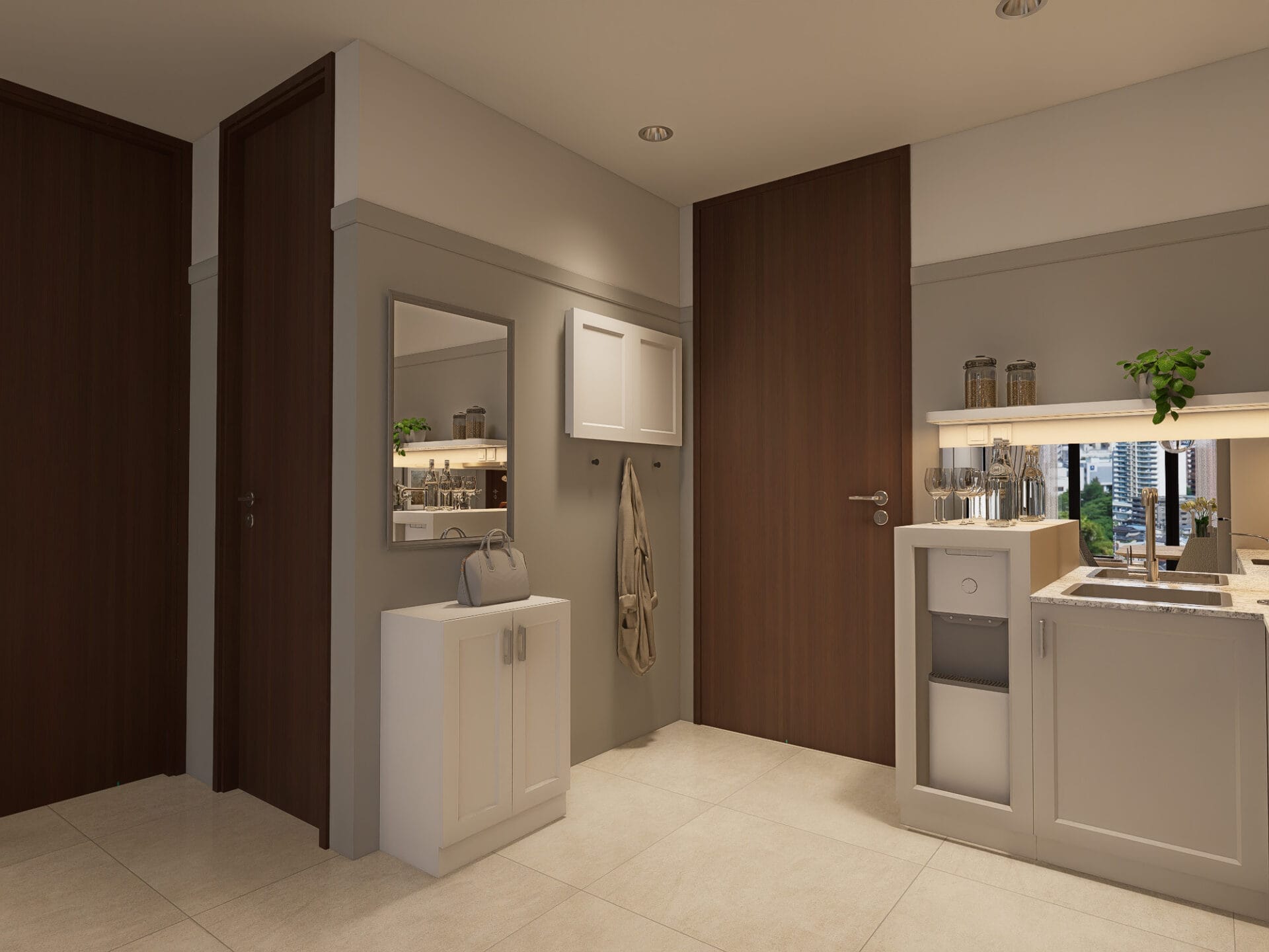 The Rosebay - 2BR - Desain 5 - E201 - SHOE RACK