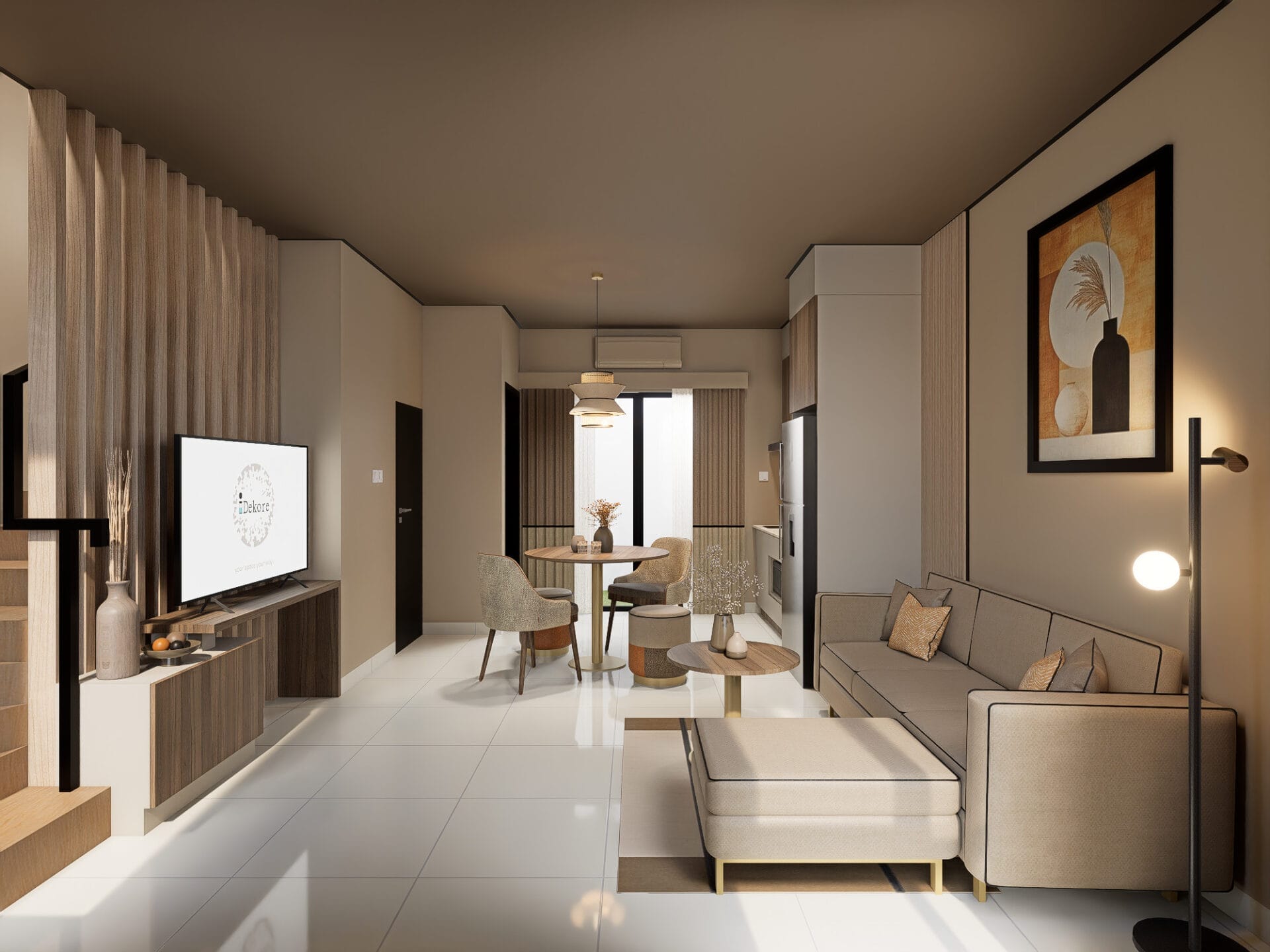 Darmo Graha Residence - 3BR - Desain 1 - ENTRANCE