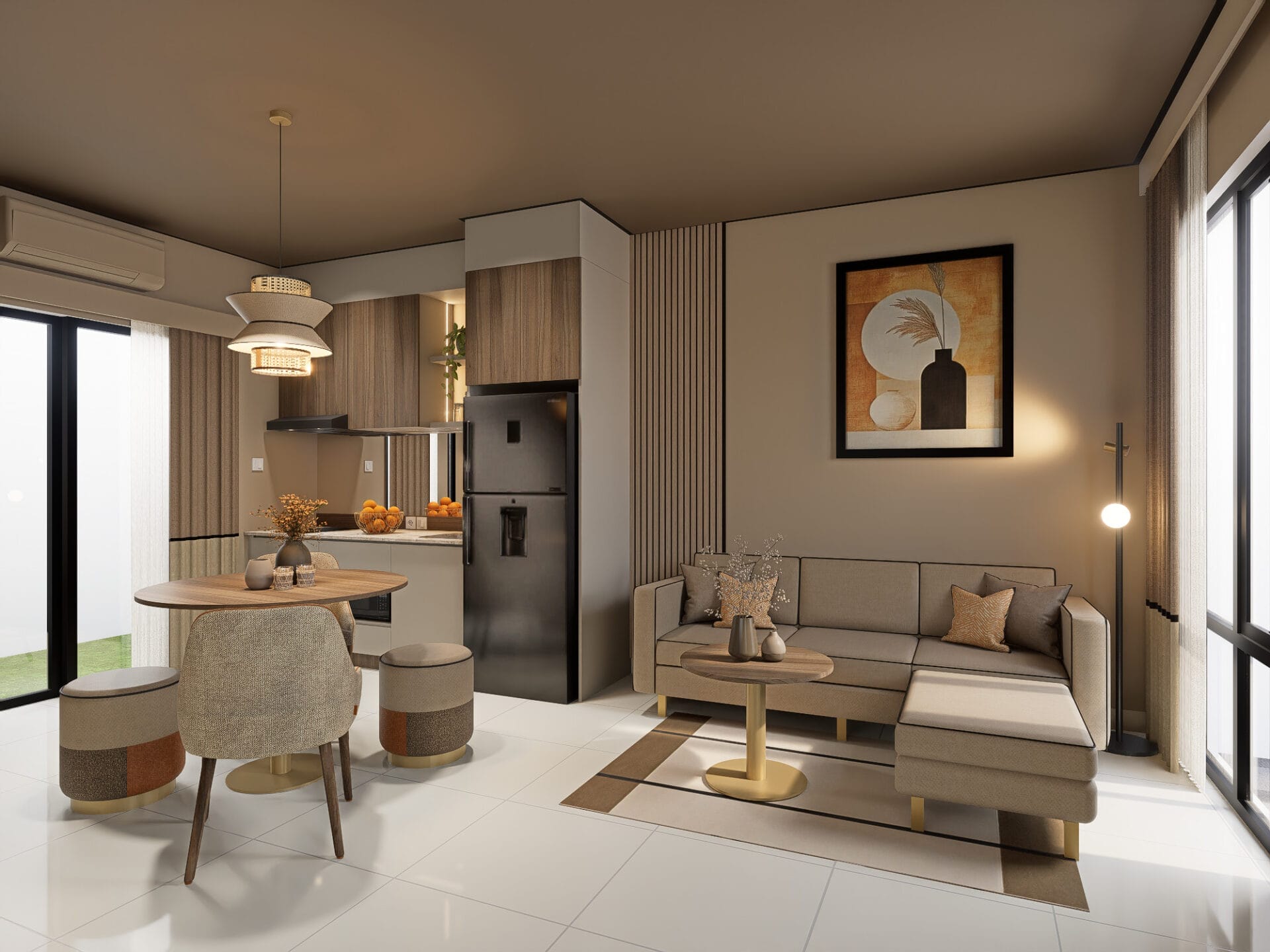 Darmo Graha Residence - 3BR - Desain 1 - LIVING 1