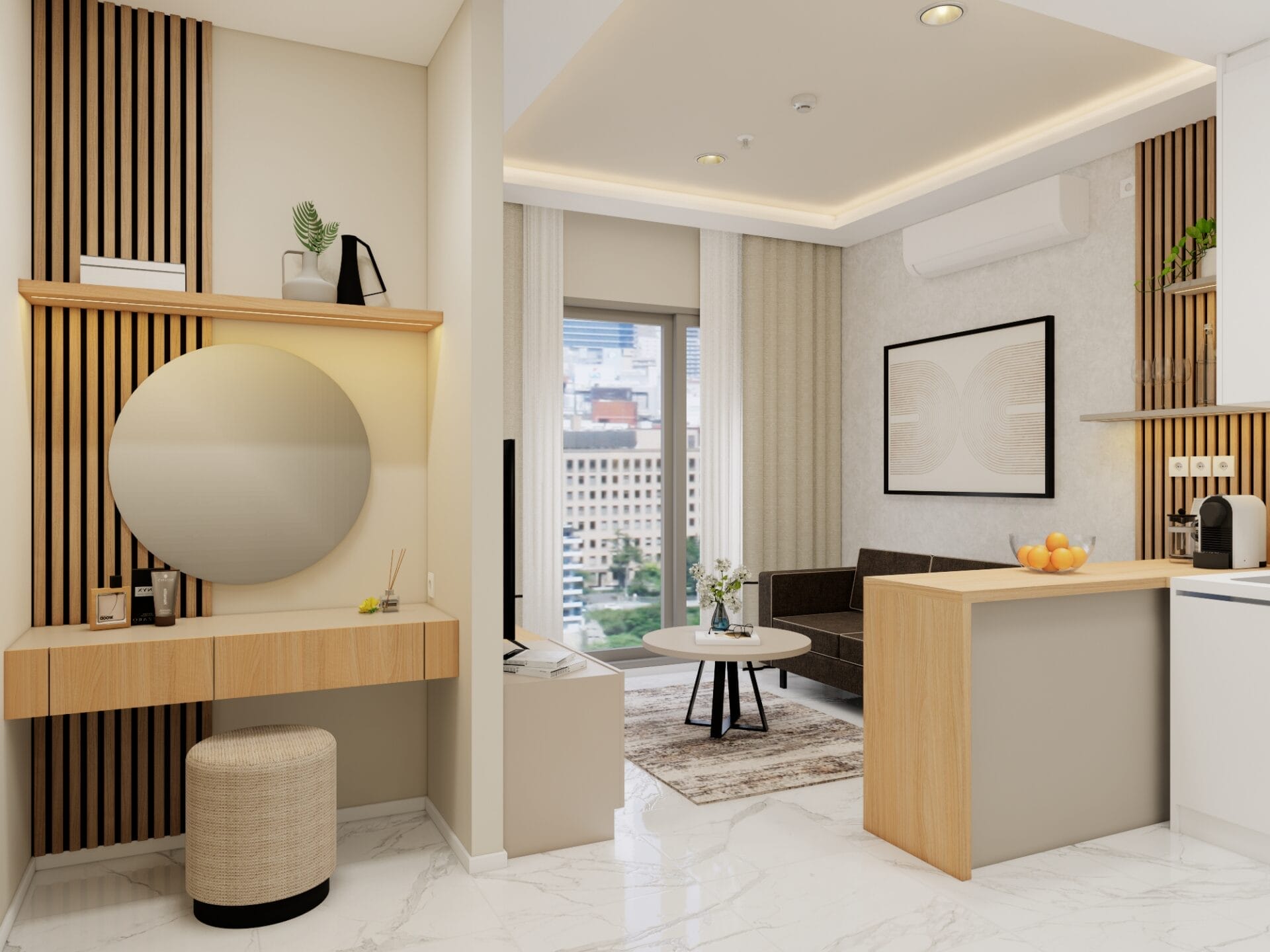 SQ Residence - 1BR + Studio - Desain 2 - DRESSING