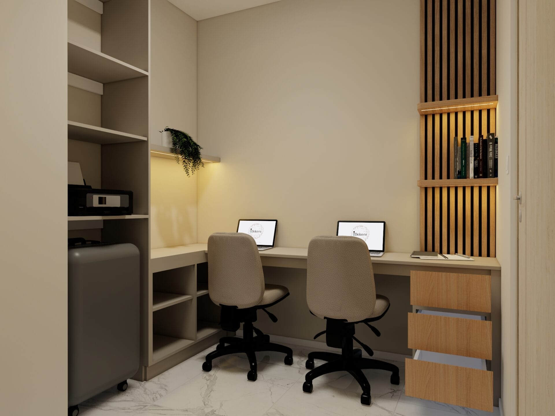 SQ Residence - 1BR + Studio - Desain 2 - WORKING AREA OPEN