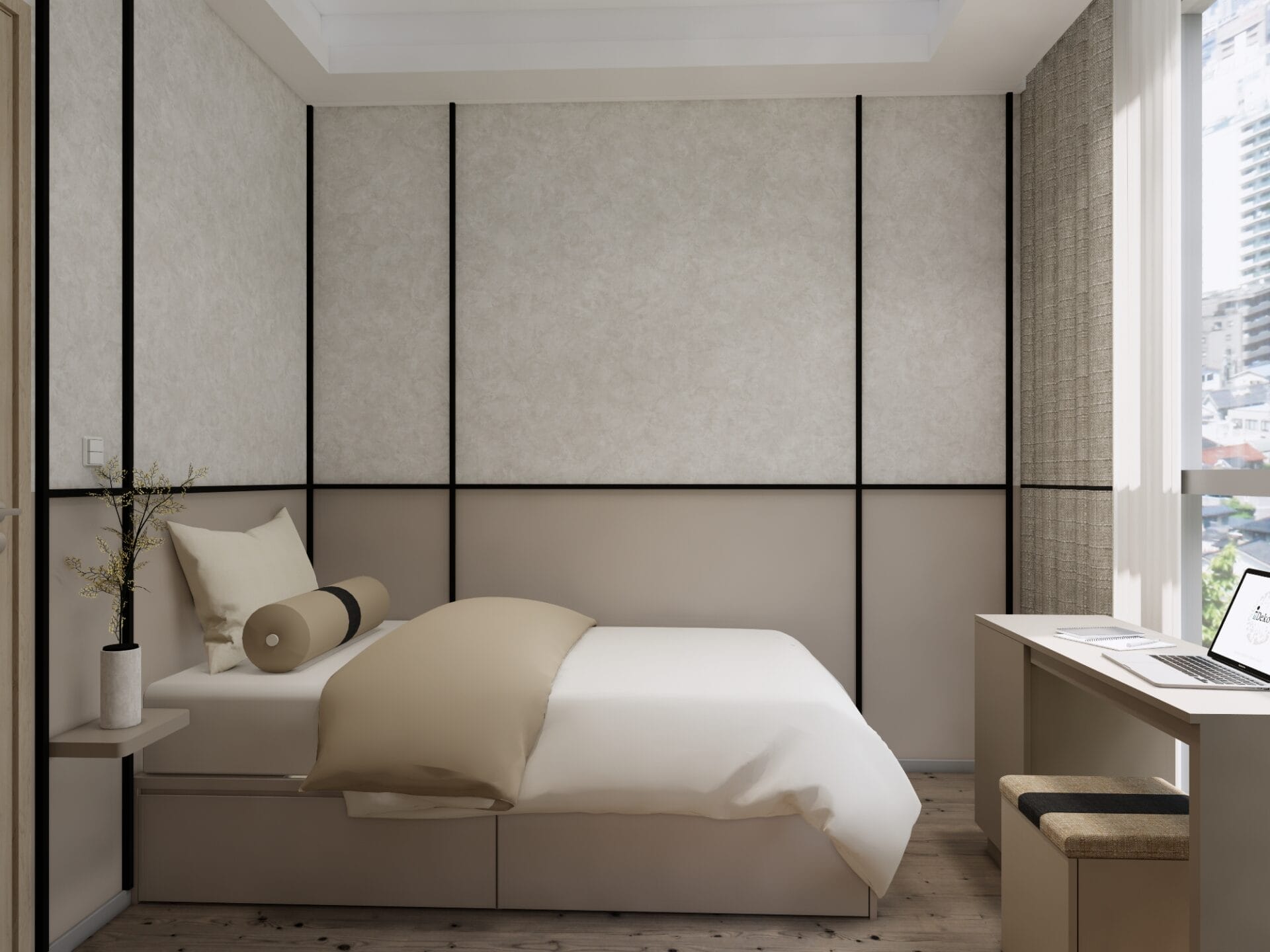 SQ Residence - 2BR - Desain 1 - 2BR SIDE