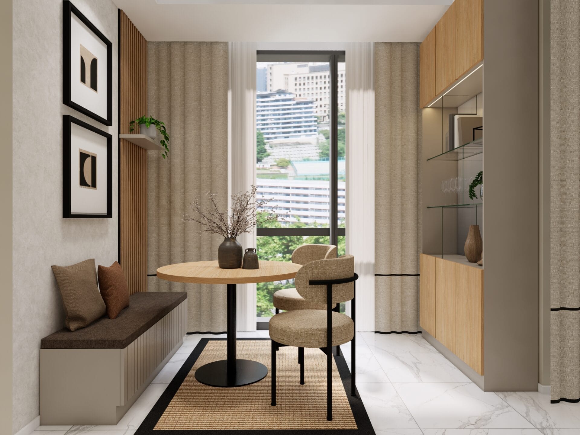 SQ Residence - 2BR - Desain 1 - DINING AREA