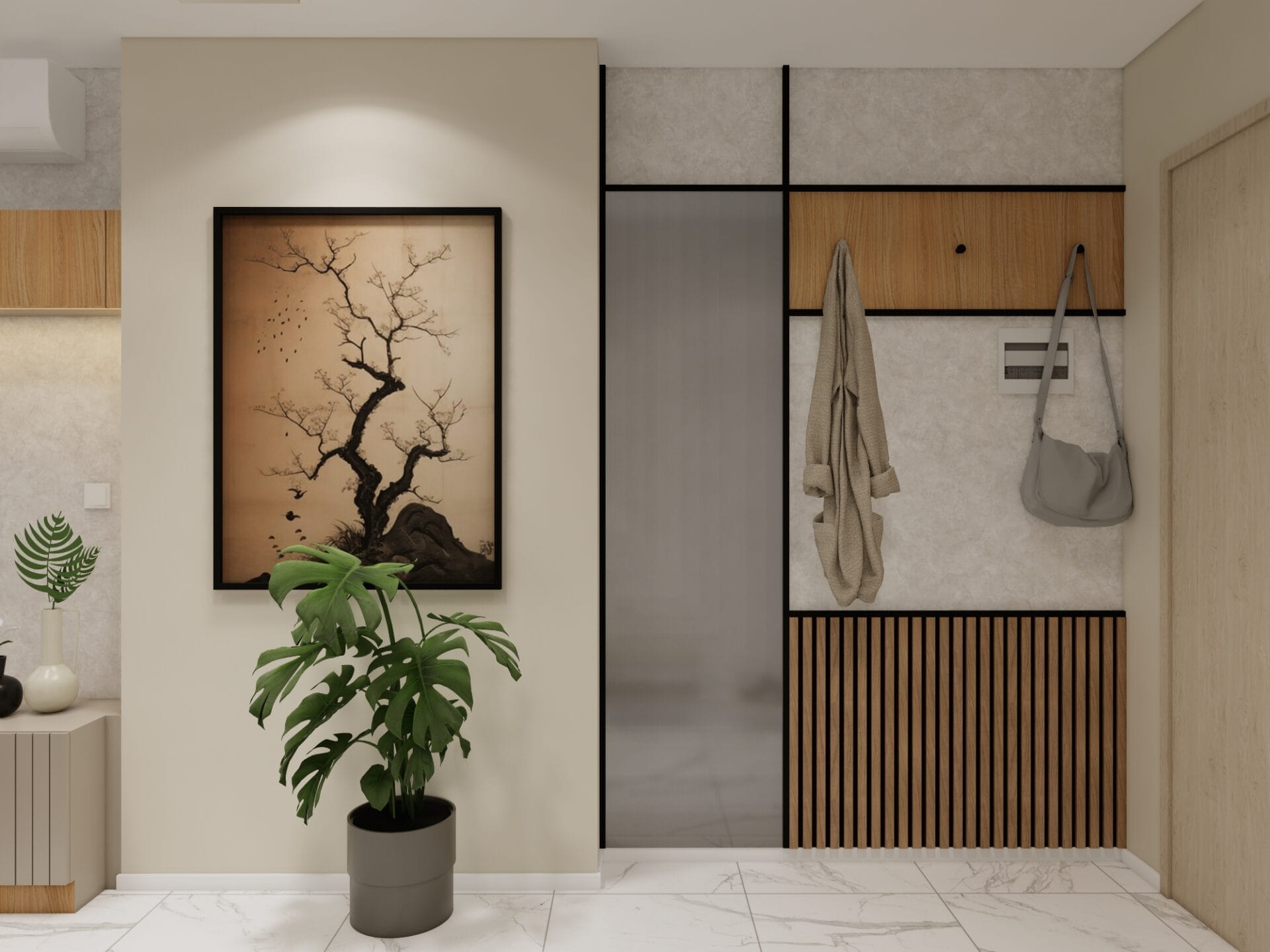 SQ Residence - 2BR - Desain 1 - ENTRANCE 1