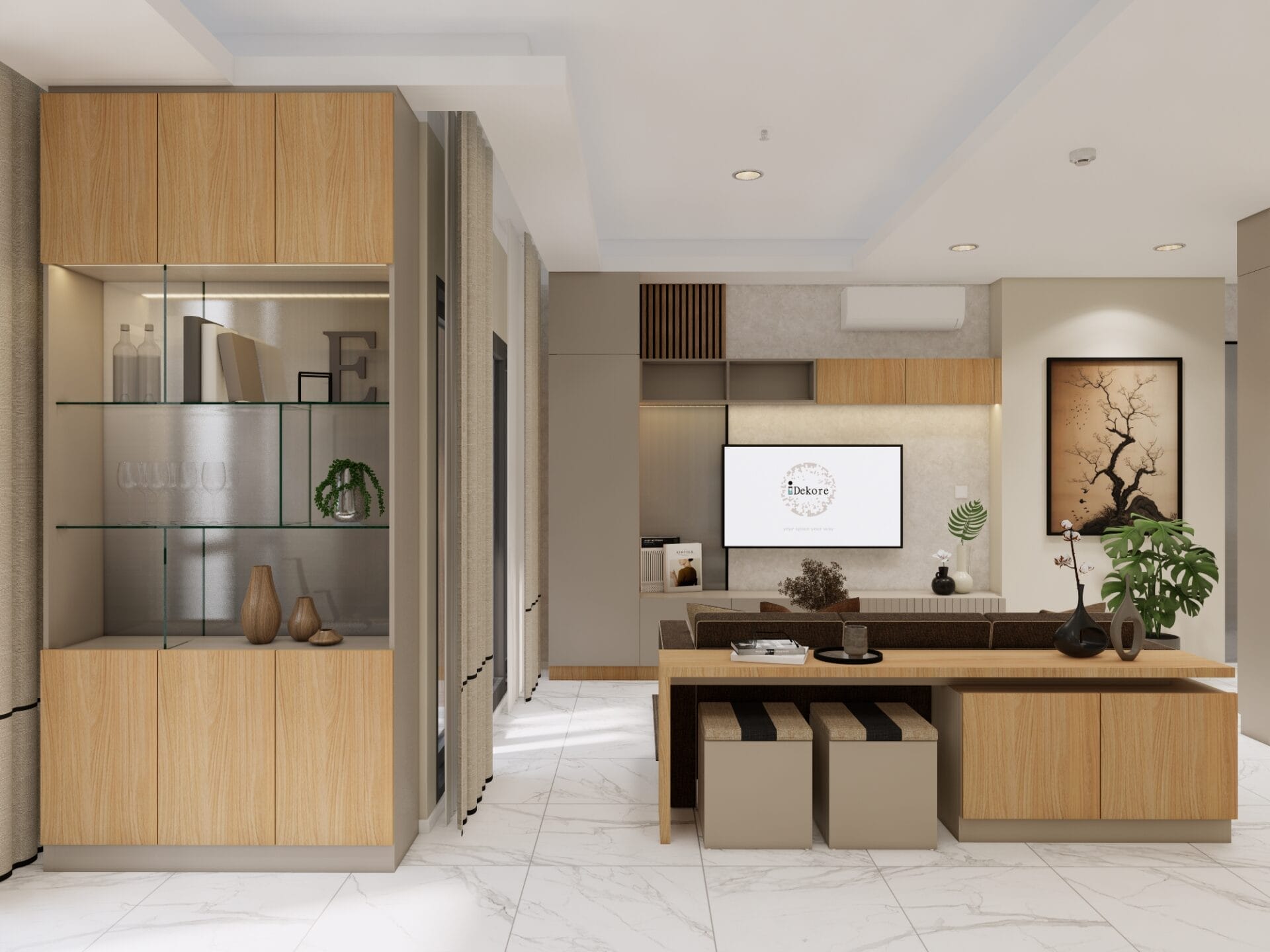 SQ Residence - 2BR - Desain 1 - LIVING 3